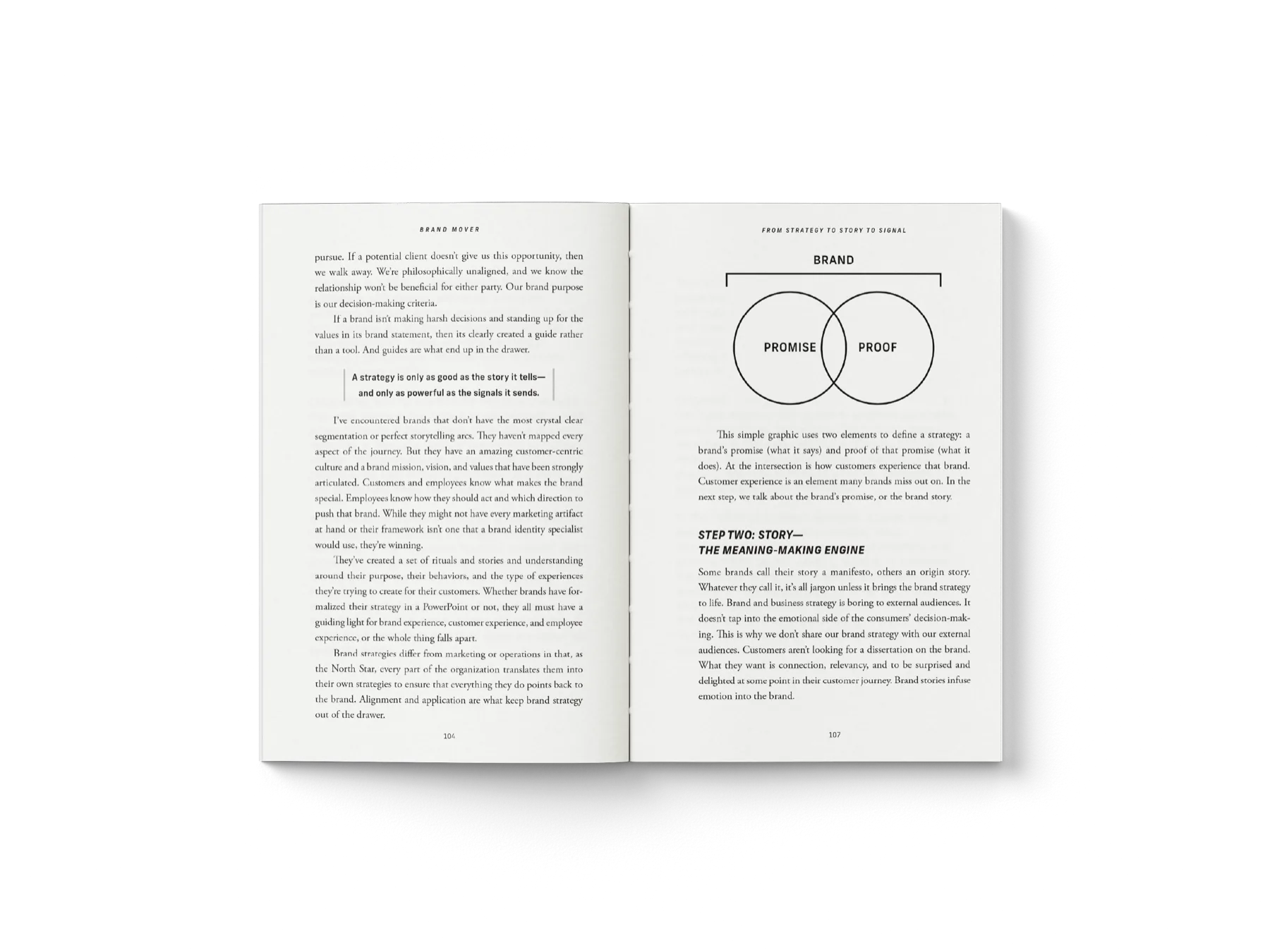 From strategy to story to signal